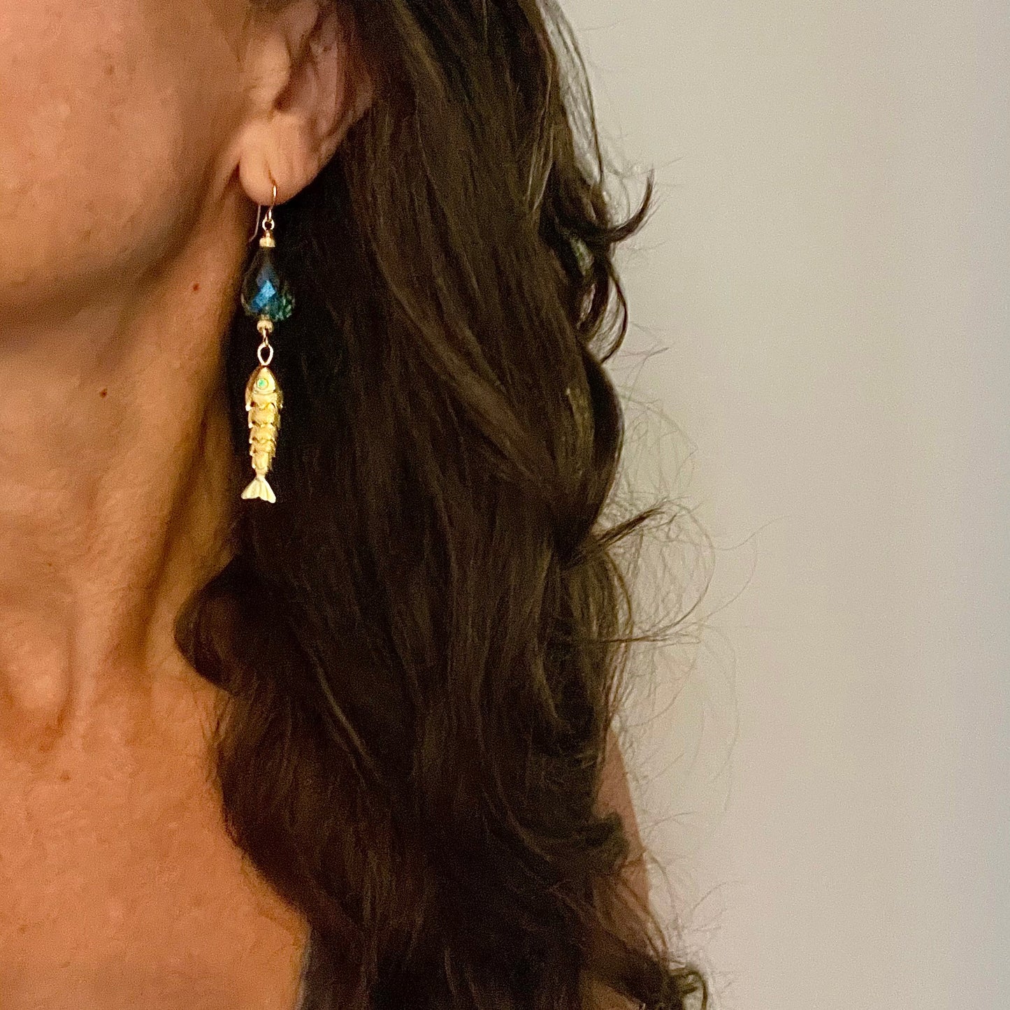 Swarvoski Fish Earring