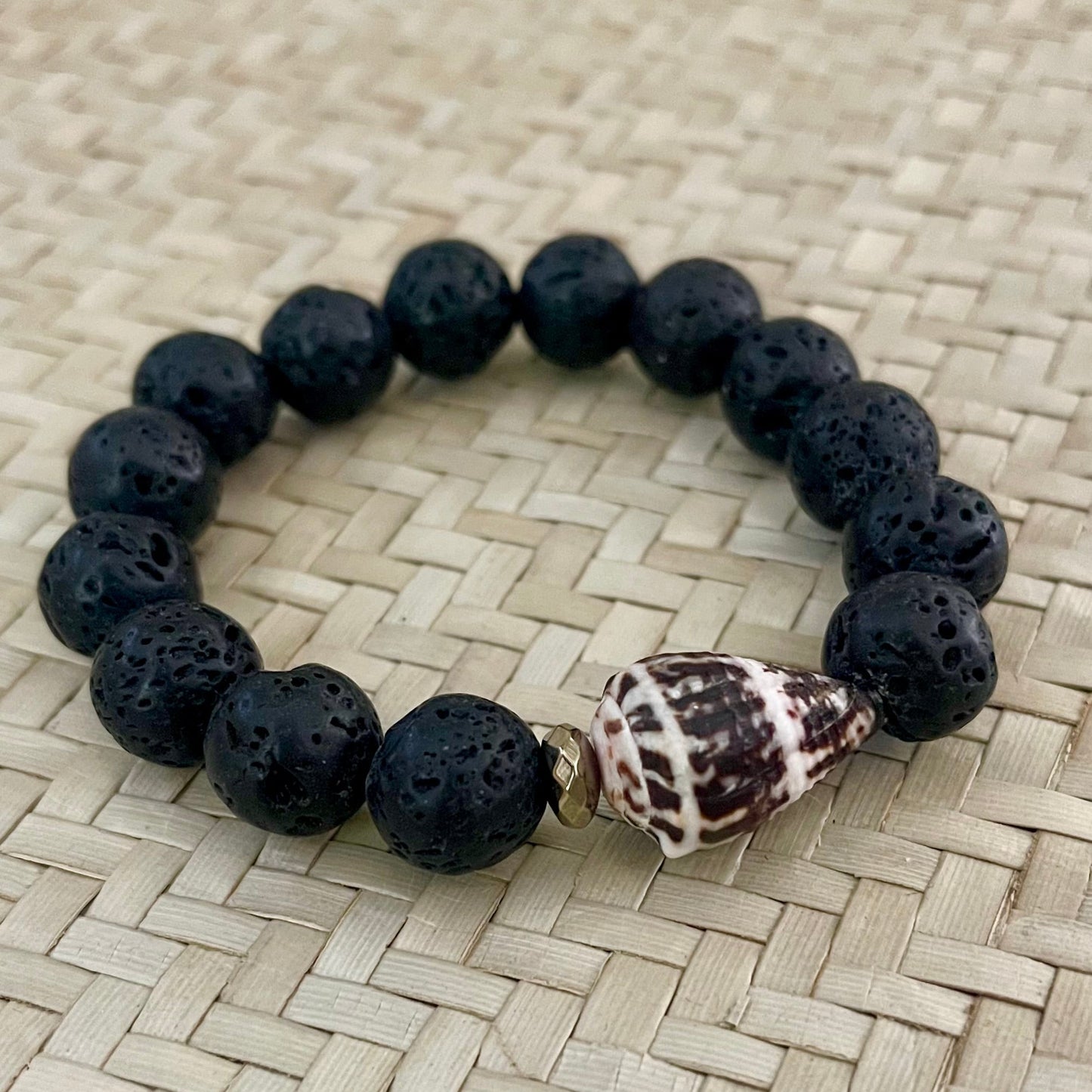 Cone Shell Puka and Lava Cuff