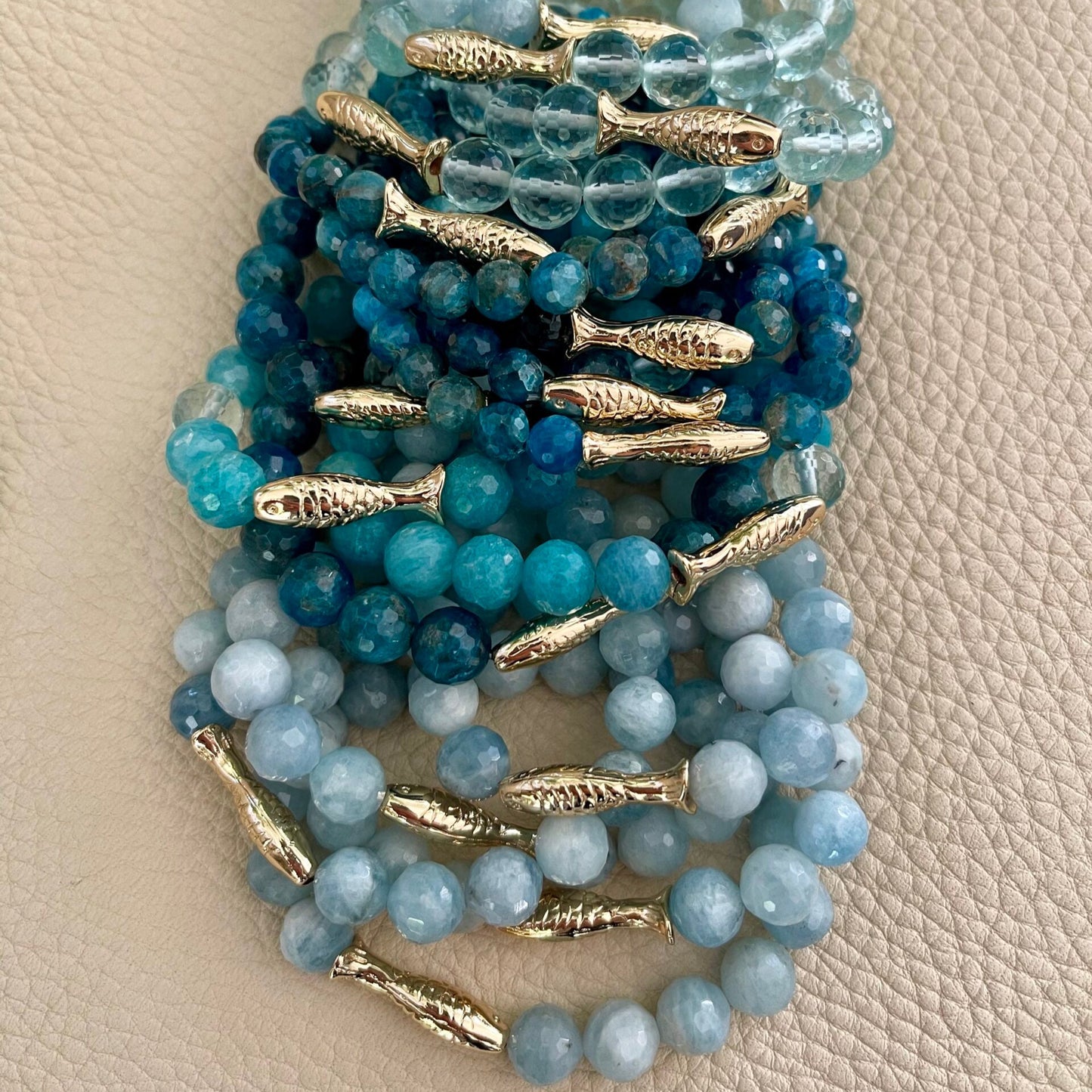 Pisces Blue Cuff