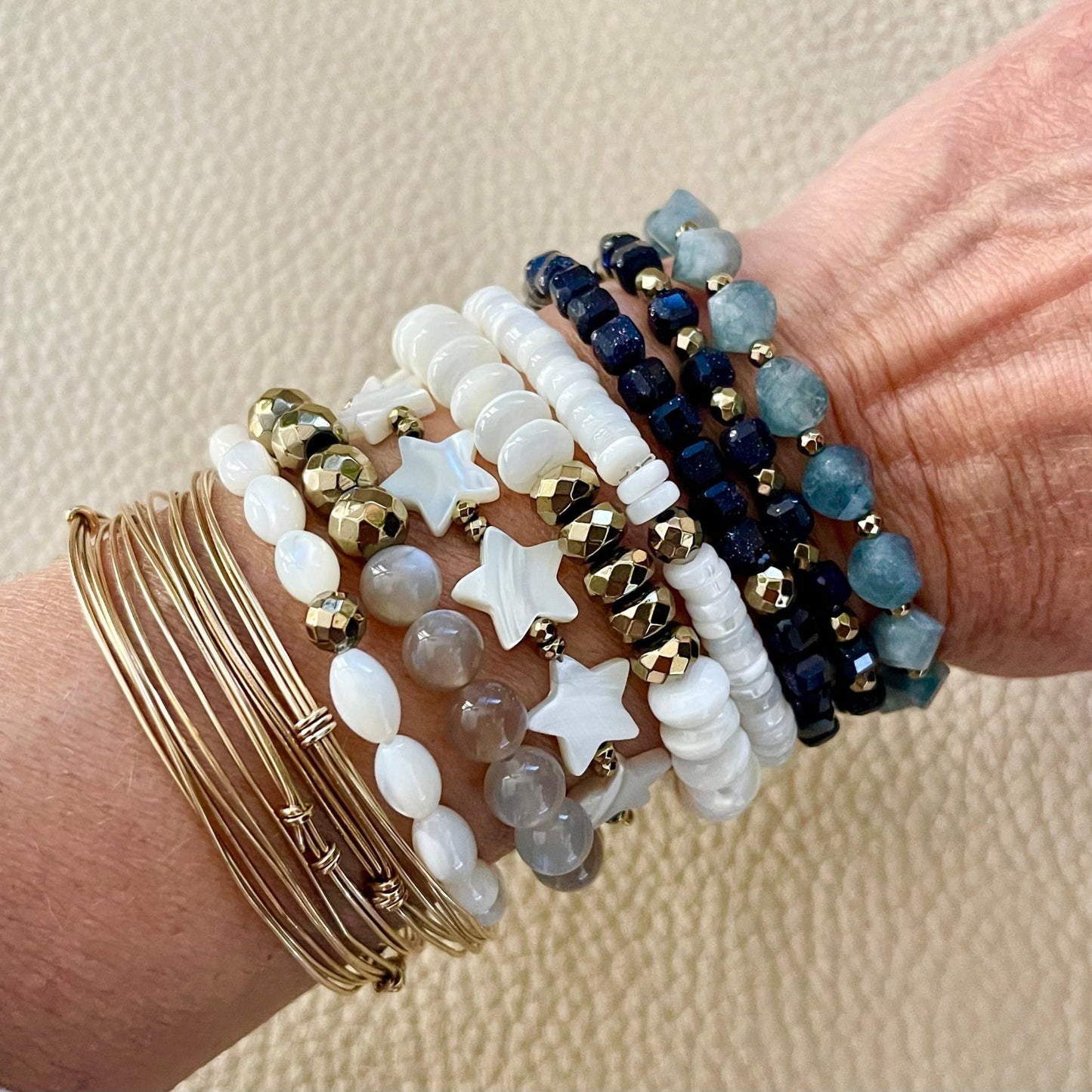 Mother of Pearl Star Bracelet