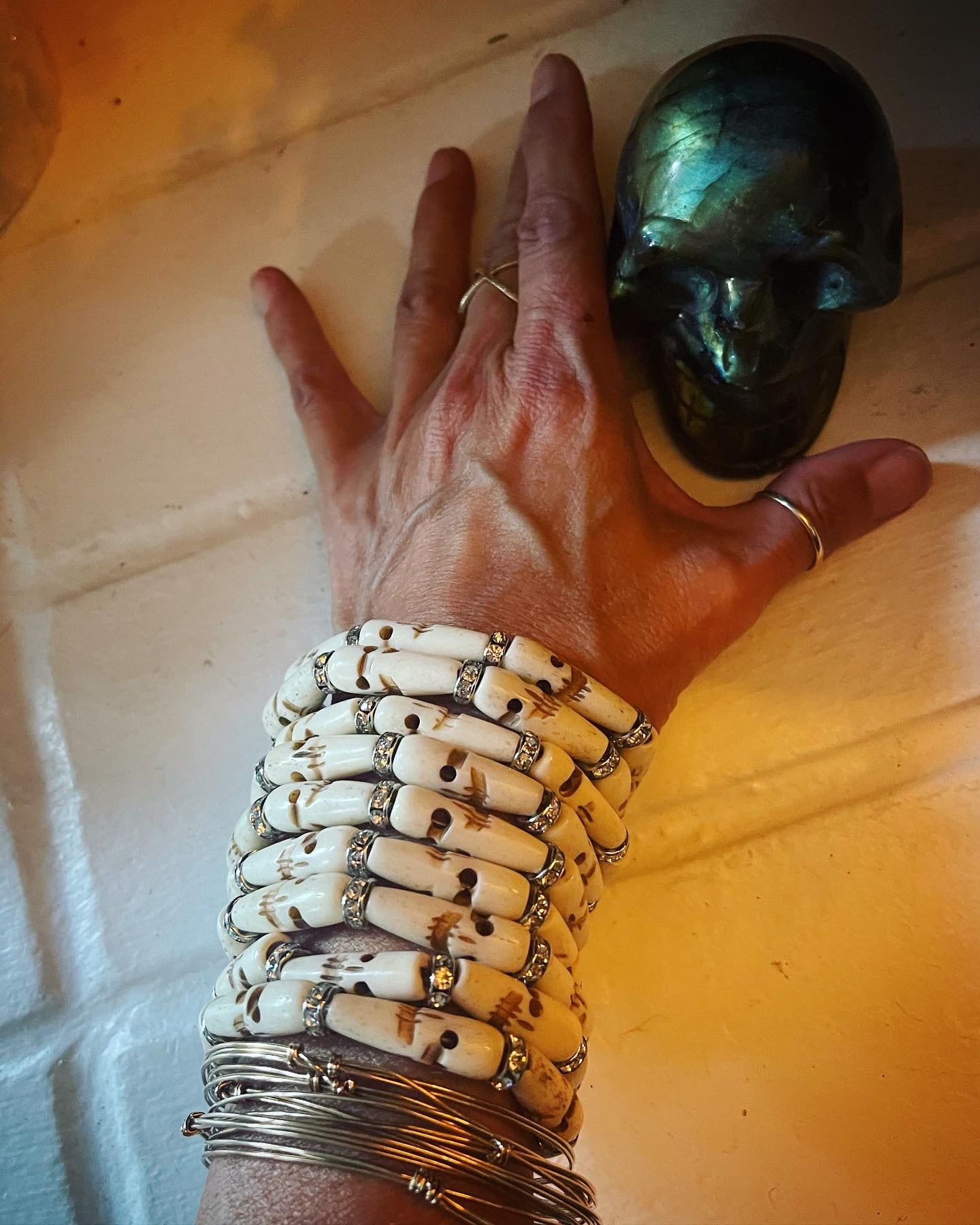 CZ Skull Bracelet