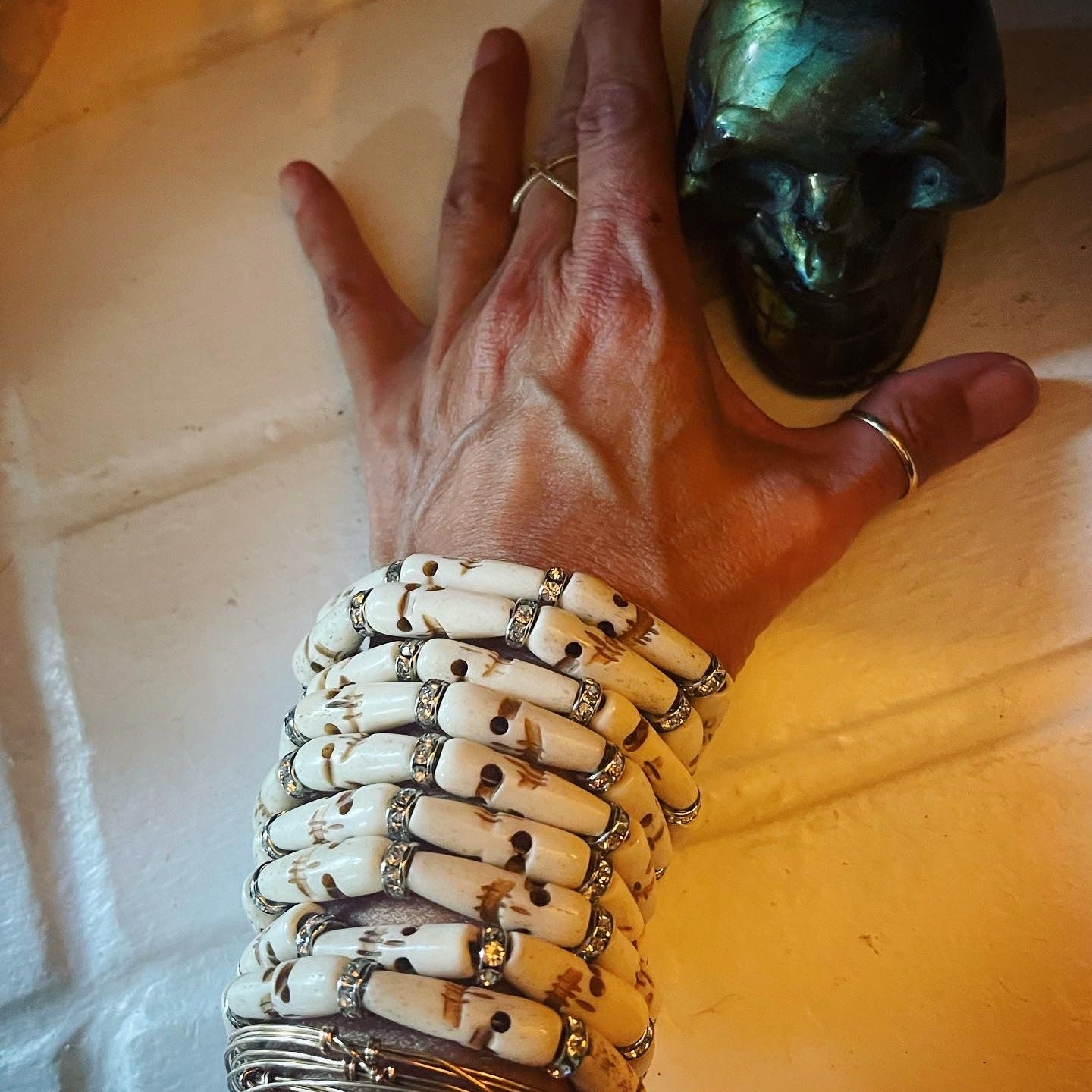 CZ Skull Bracelet