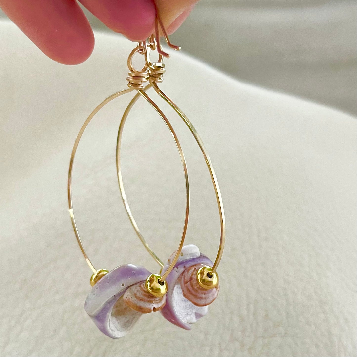 MEDIUM Shipwrecked Ocean hoops ONE OF A KIND