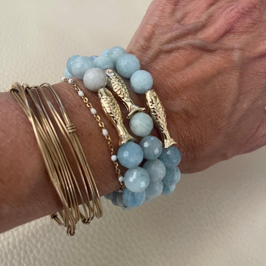 Pisces Blue Cuff