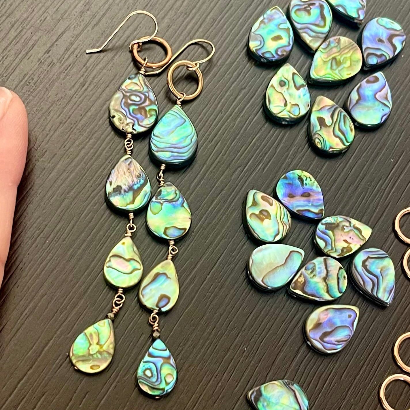 Abalone Duster Earrings