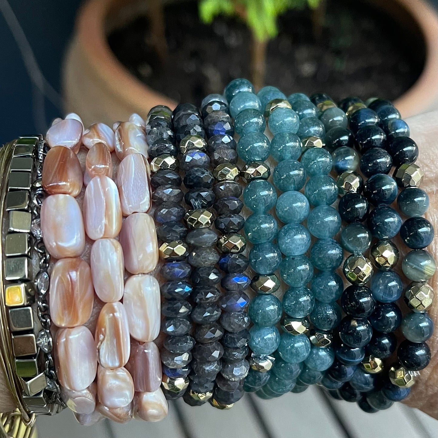 Gemstone Cuffs