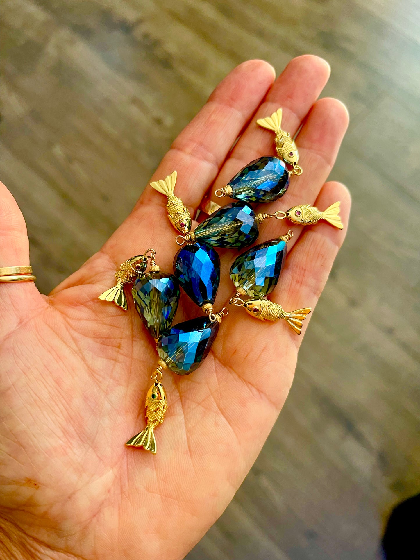 Swarvoski Fish Earring