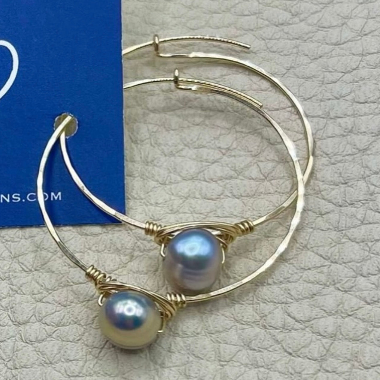 Grey Pearl Endless Hoops