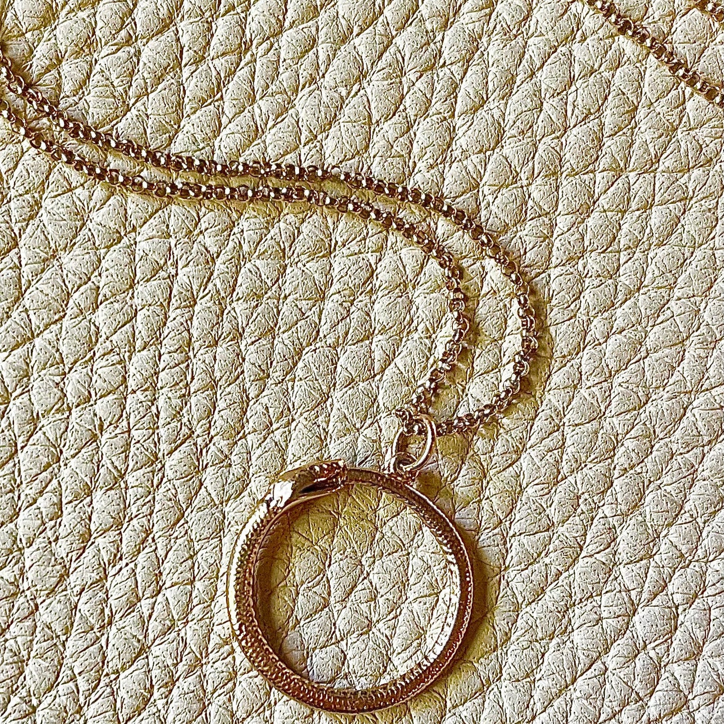 Ouroboros Bronze Necklace