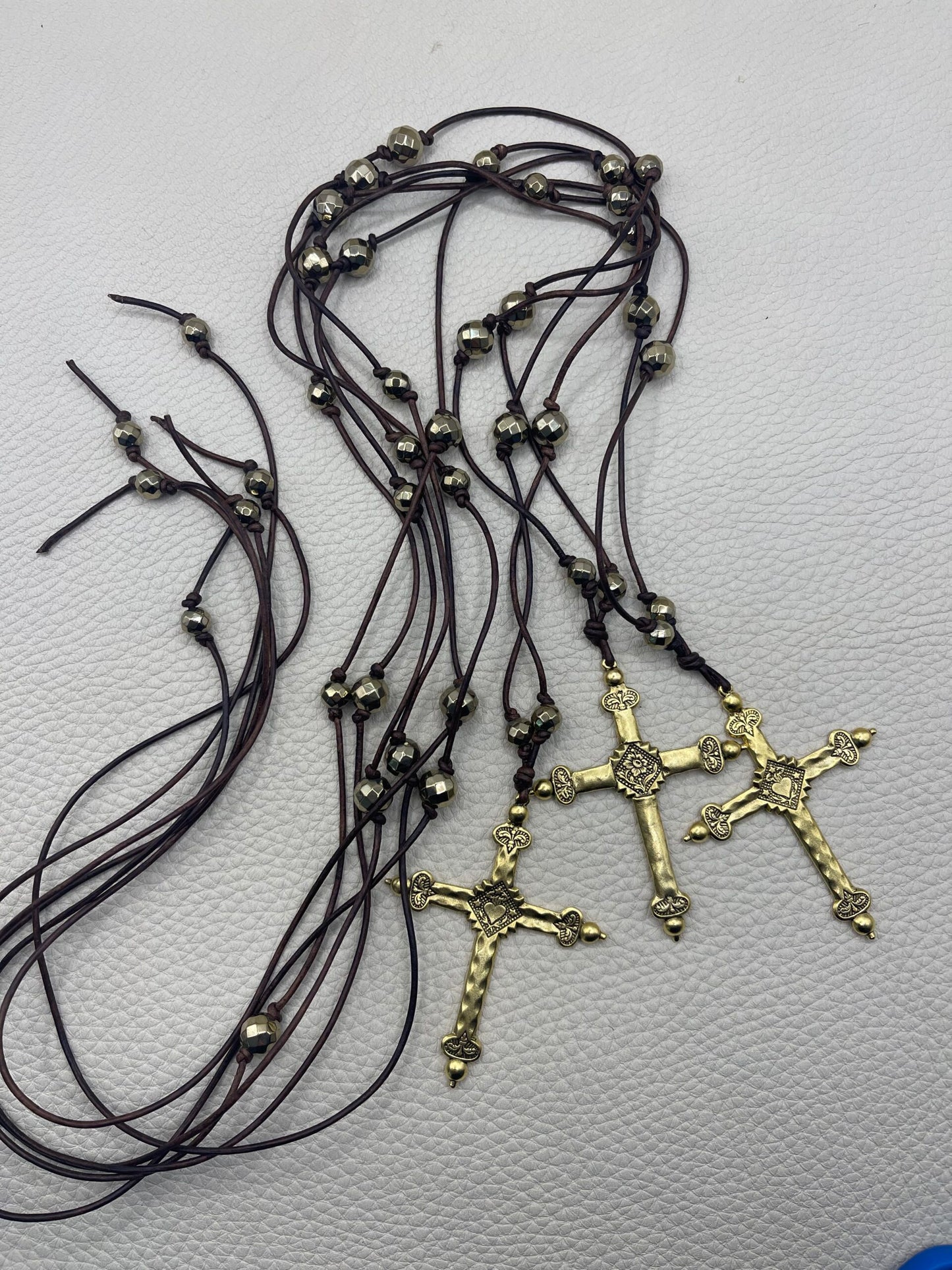 Two Sided Cross Leather