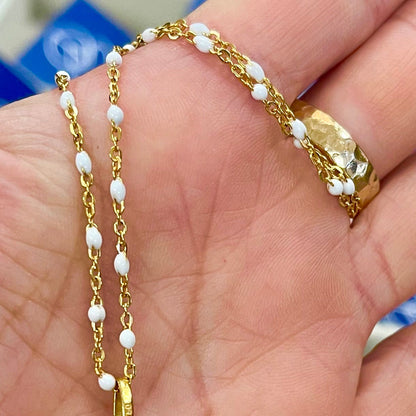 Italian Enamel Heirloom Chain