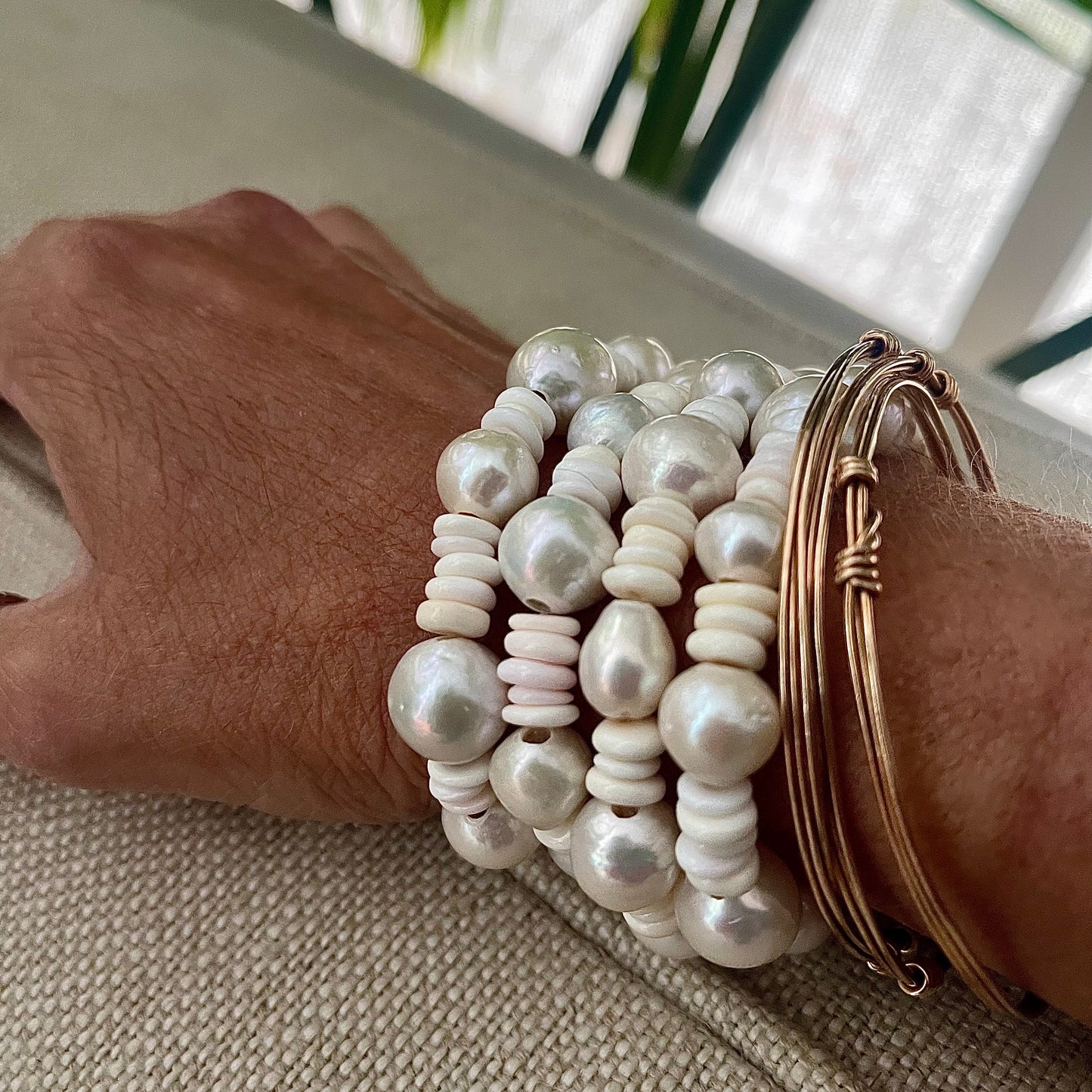 South Sea and Conch shell Cuff