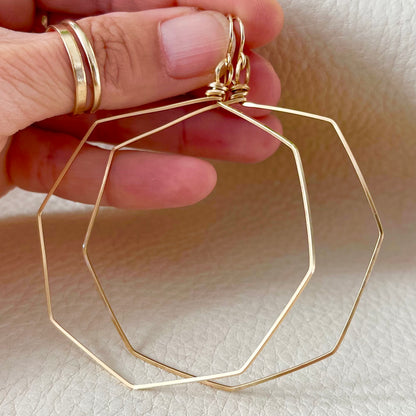 Octagon Earring