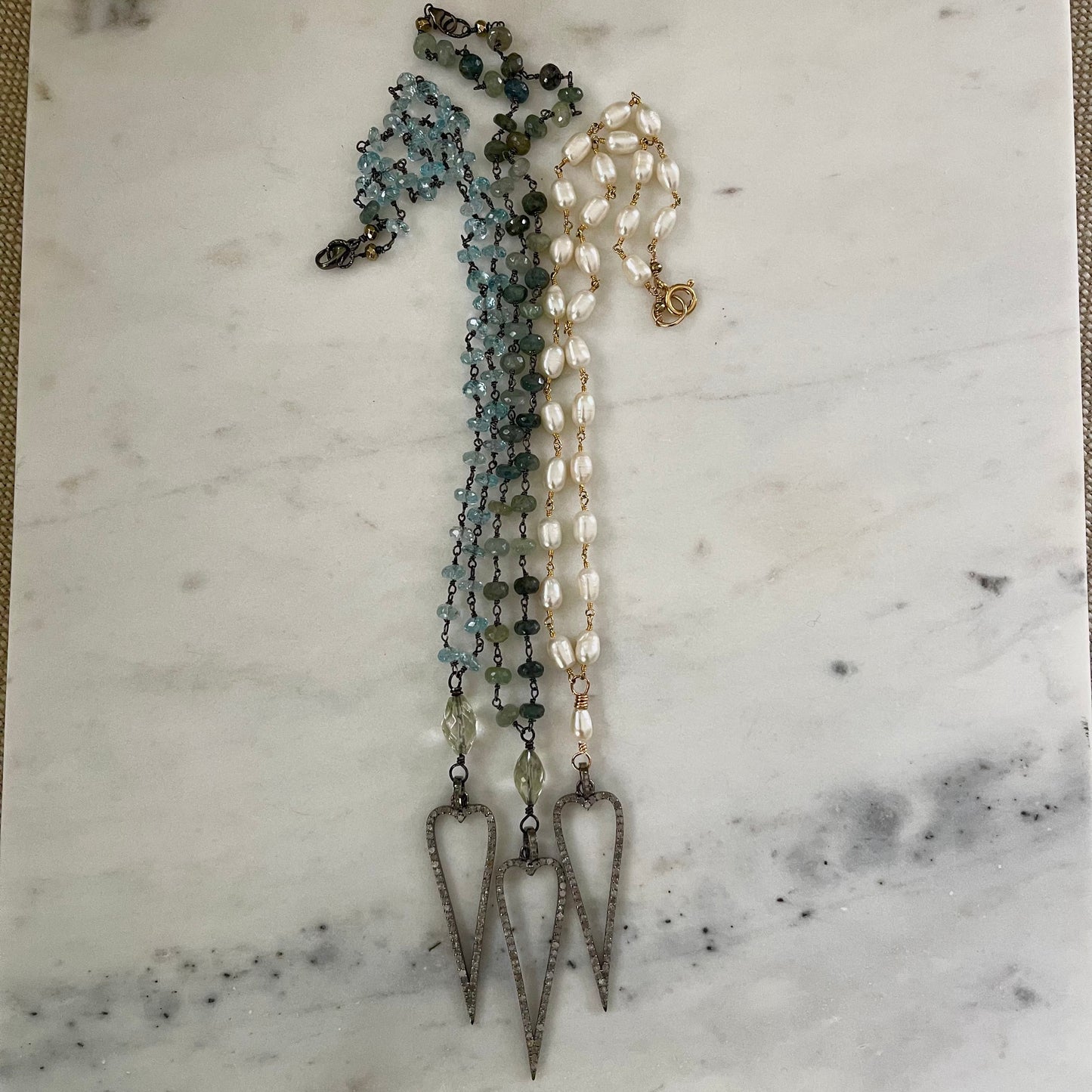 Pave Diamond Heart Icon Pendant
