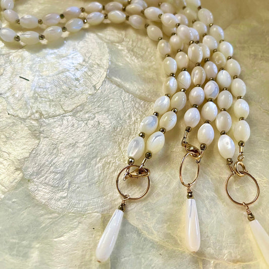 Mother of Pearl and Pyrite Collar