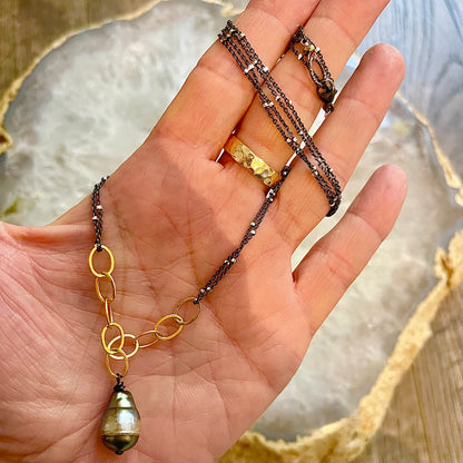 Two Tone Tahitian Necklace