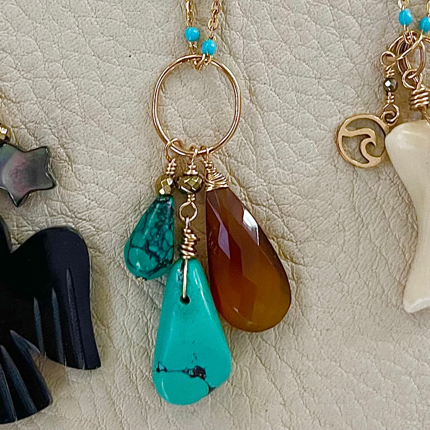 Turquoise and Enamel Chain