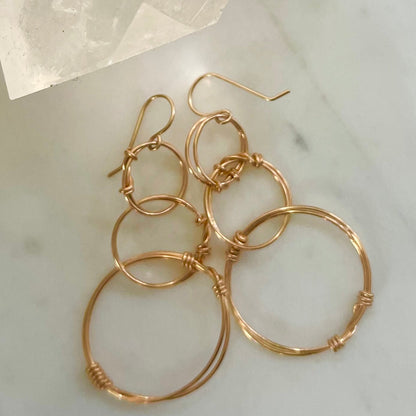 Bronze Continuum Earring