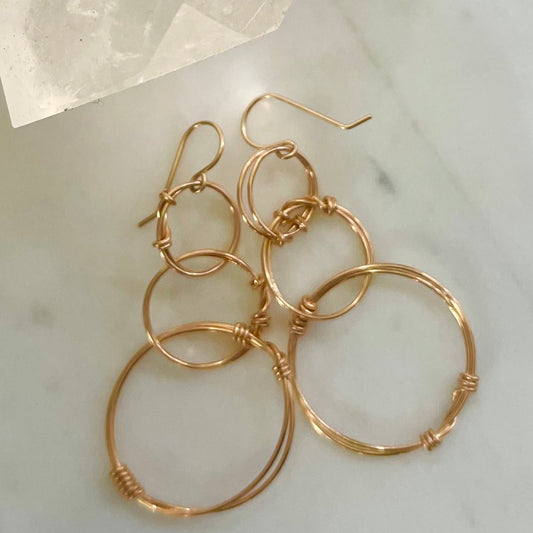 Bronze Continuum Earring