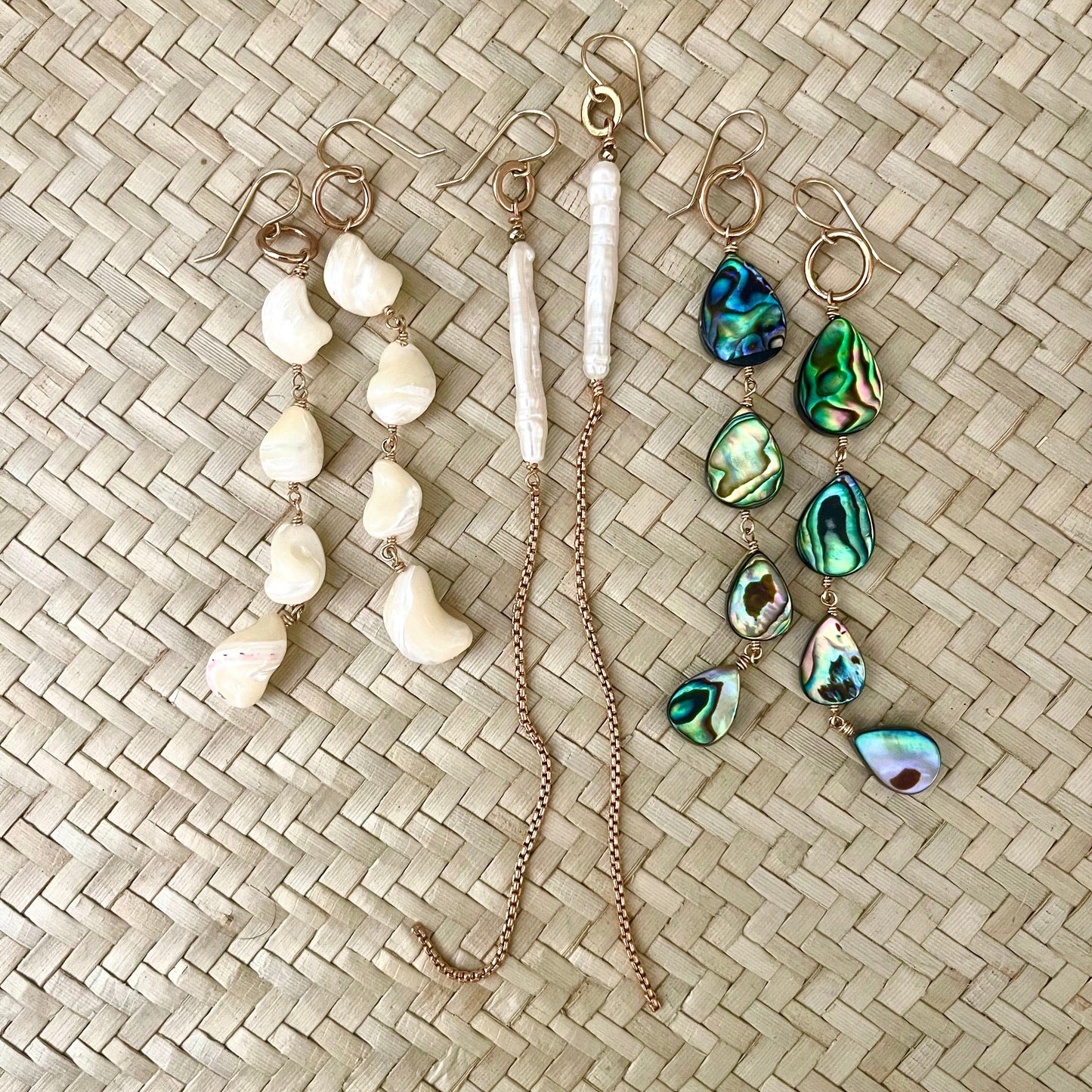 Abalone Duster Earrings