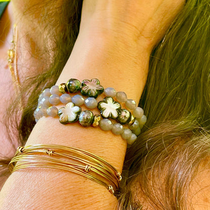 Gemstone Element Cuffs