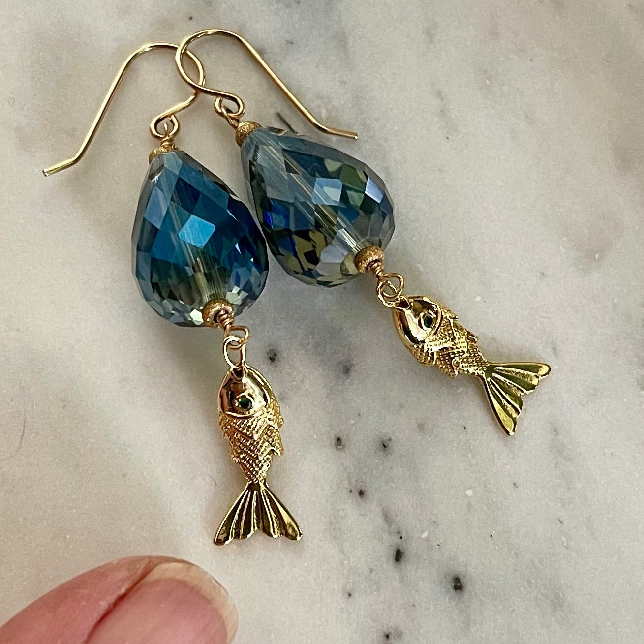 Swarvoski Fish Earring