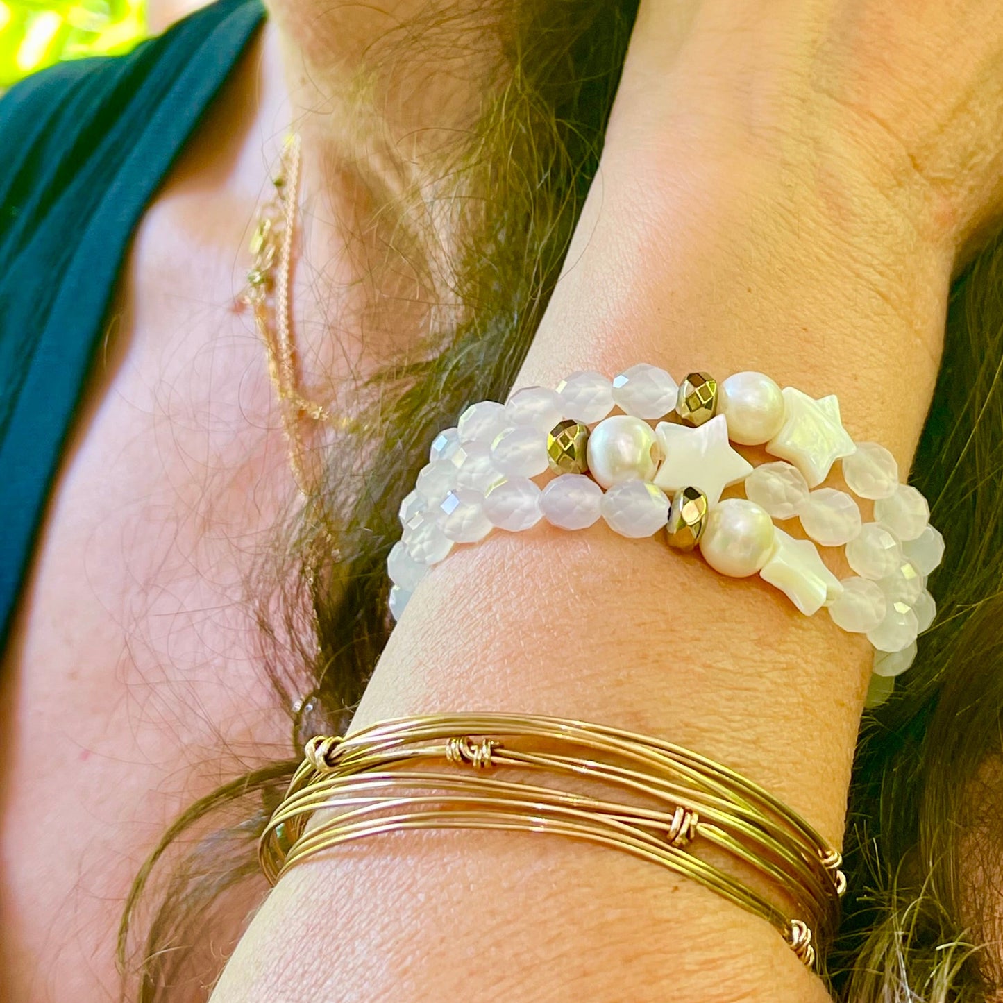 Gemstone Element Cuffs