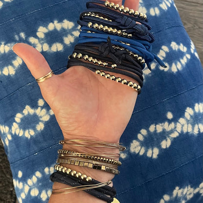 Paracord & Gold Fill Adjustable Cuffs