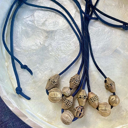 Paracord & African brass beads