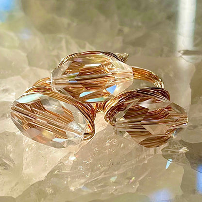 Quartz & Bronze Ring ✨