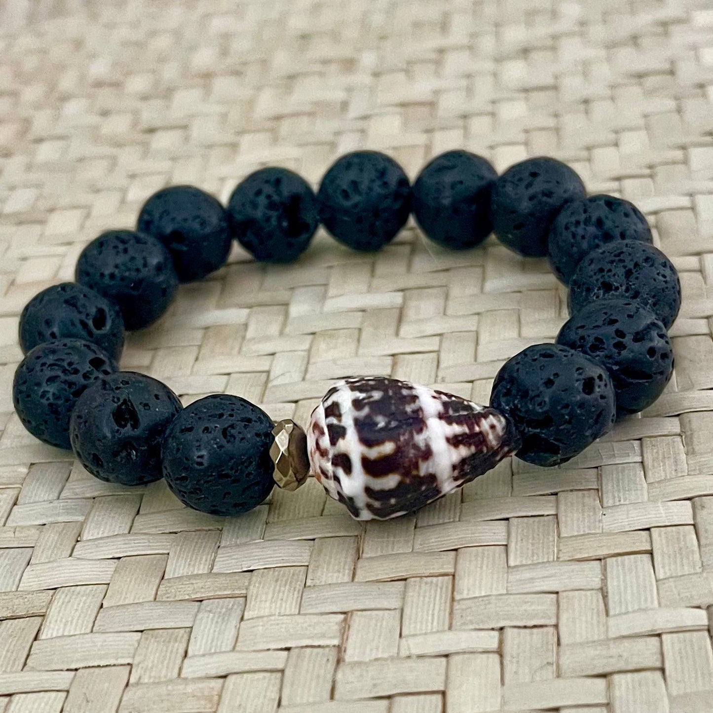 Cone Shell Puka and Lava Cuff