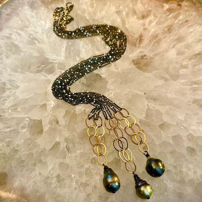 Two Tone Tahitian Necklace