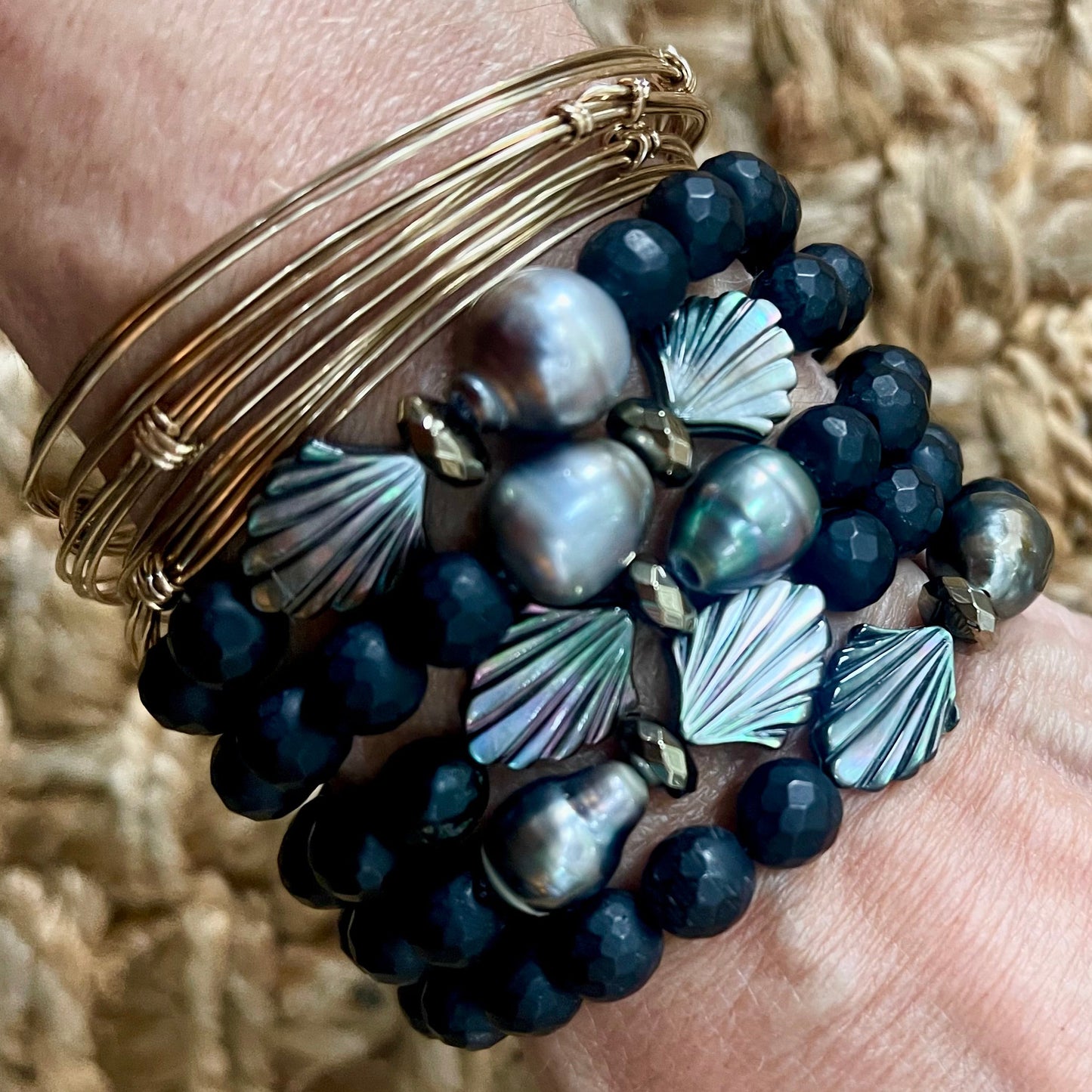 Gemstone Element Cuffs