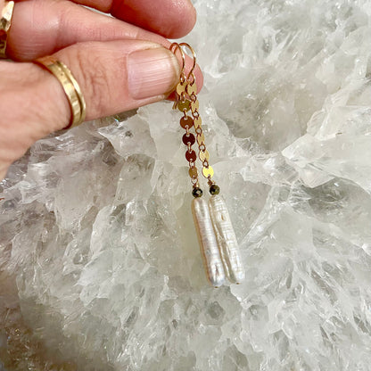 Heirloom Stick Pearl Earring