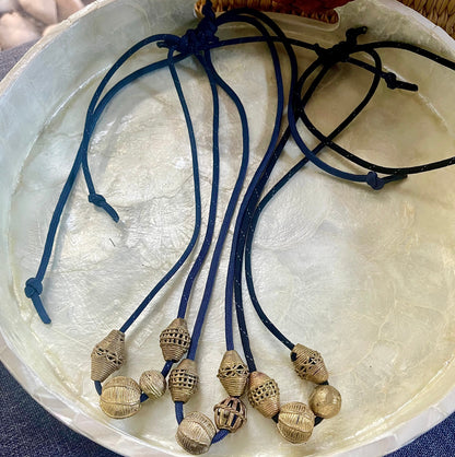 Paracord & African brass beads
