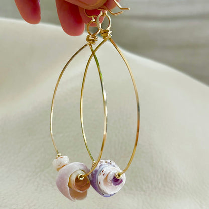 MEDIUM Shipwrecked Ocean hoops 2 ONE OF A KIND