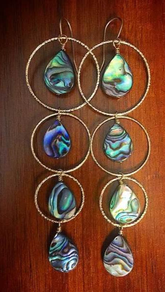 Abalone Duster Earrings