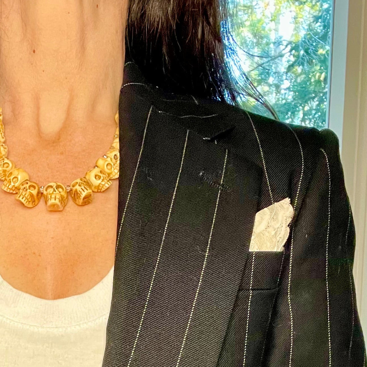 Gomez Addams Skull Necklace