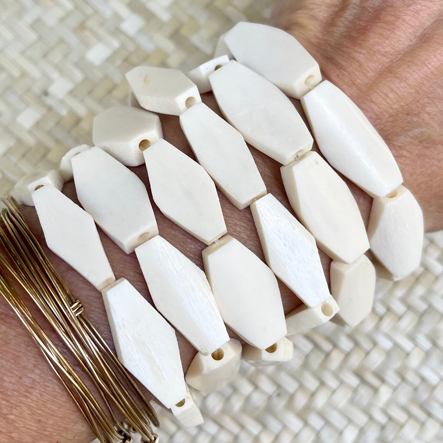 Water buffalo horn cuff