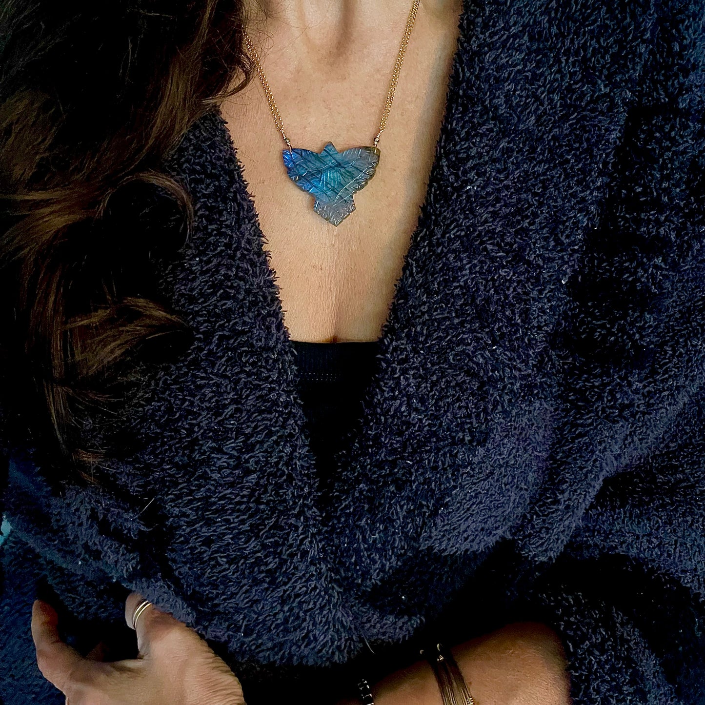 Labradorite Thunderbird Totem