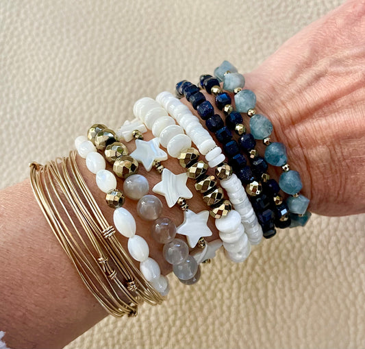 Mother of Pearl Star Bracelet