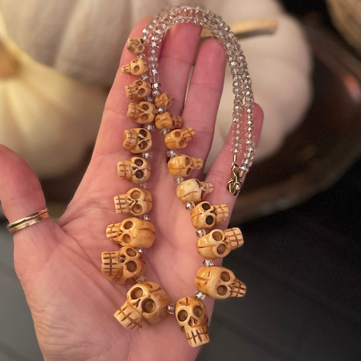 Gomez Addams Skull Necklace