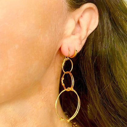 Bronze Continuum Earring
