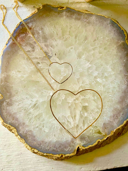 Hammered Heart GrandeNecklace