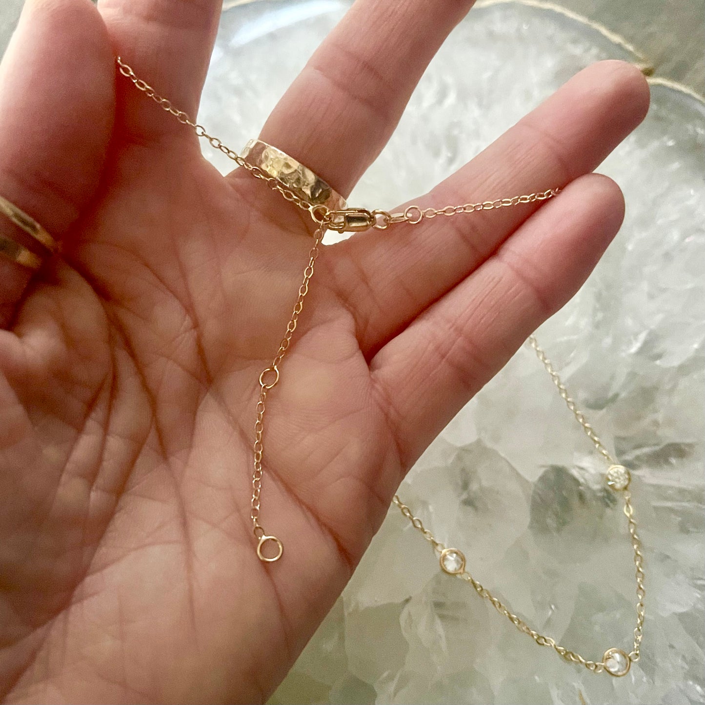 Adjustable CZ Necklace