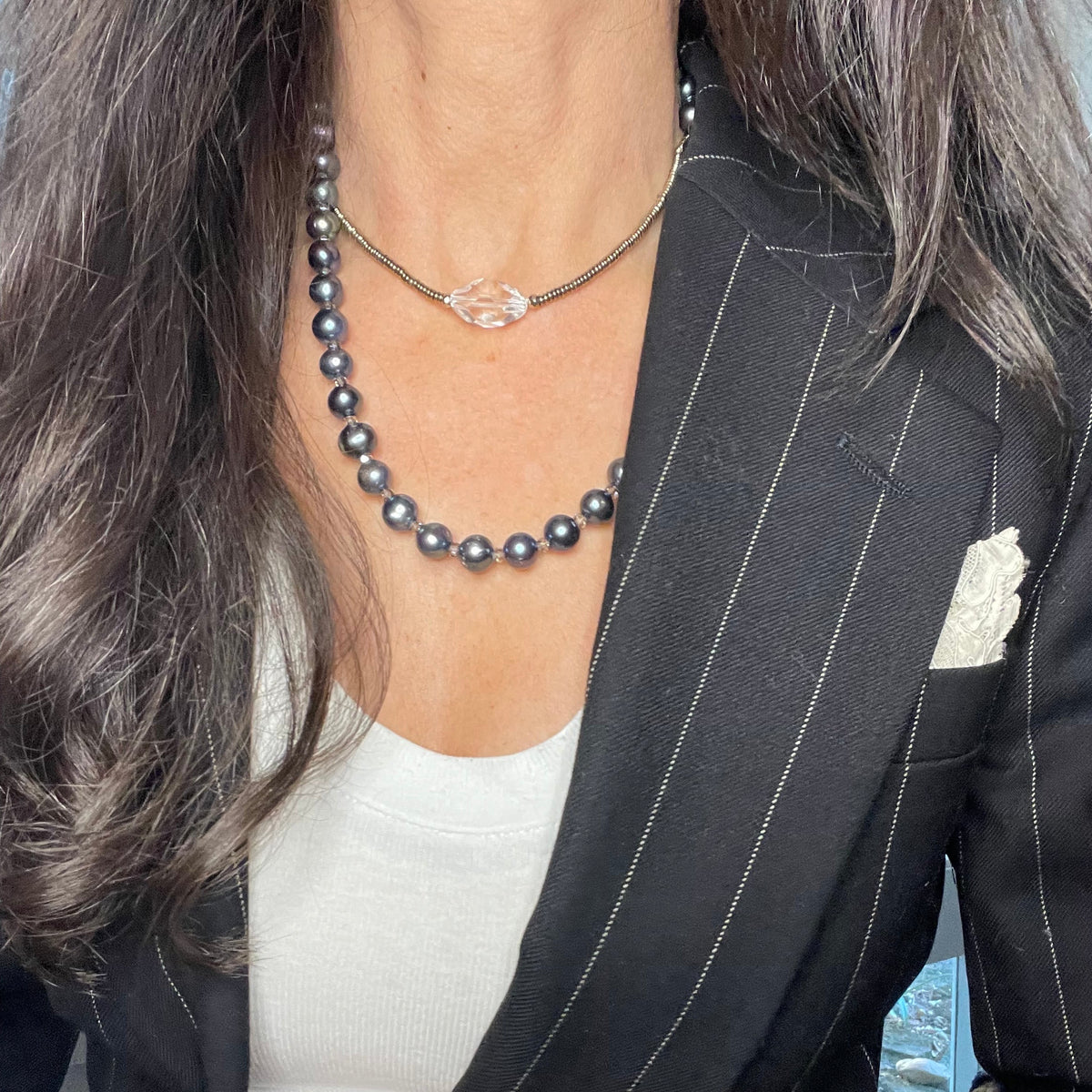 Peacock & Swarovski Necklace