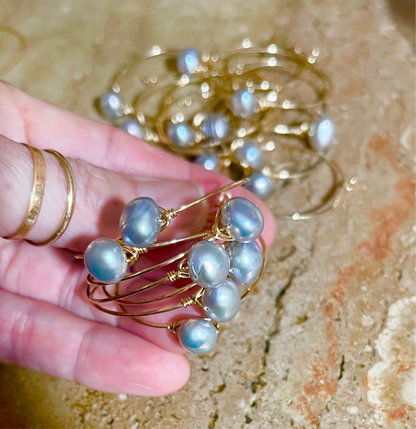 Grey Pearl Endless Hoops