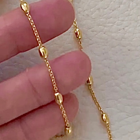 Gold Satellite Heirloom Chain
