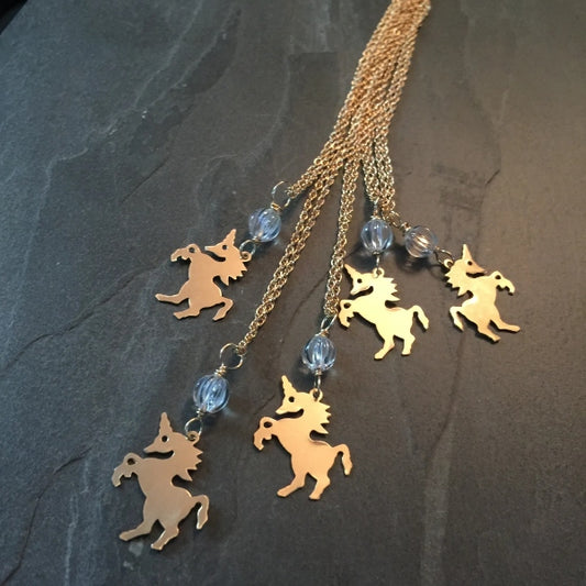 The Golden Unicorn Necklace