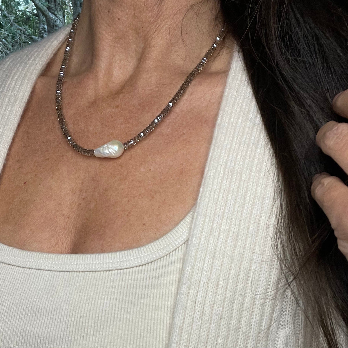 Swarovski & Baroque Pearl